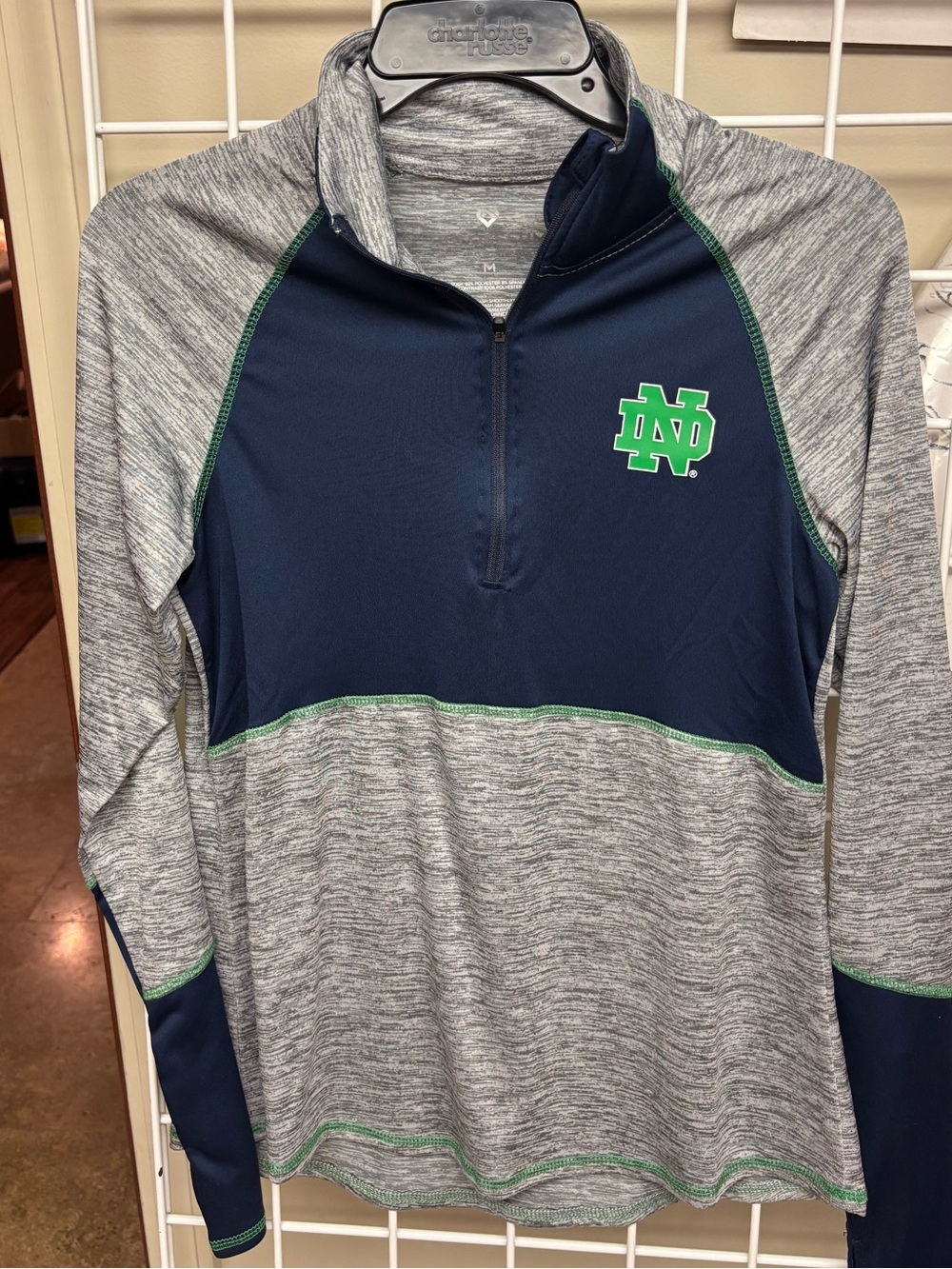 Notre Dame Fighting Irish Women’s 1/4 Zip By Colosseum Size Medium EUC